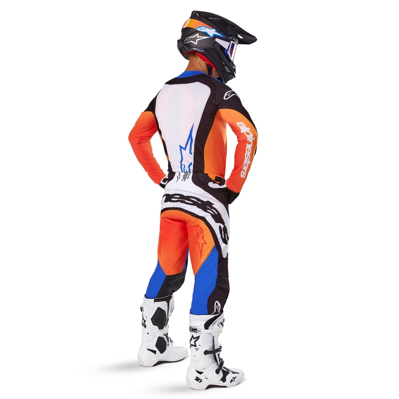 Alpinestars Techstar Melt motokrossipüksid oranž ja sinine