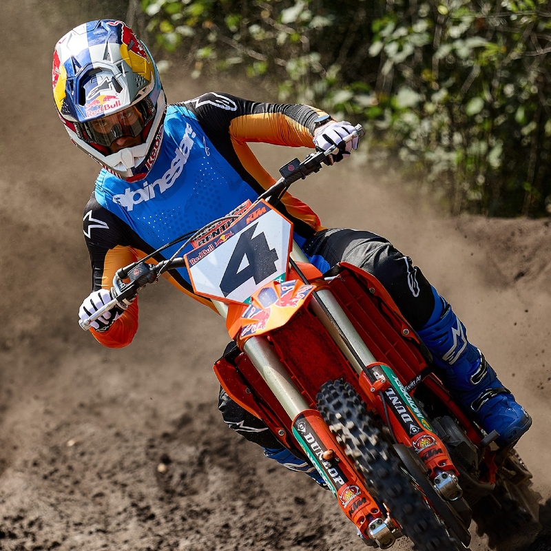 Alpinestars Techstar Melt motokrossipüksid oranž ja sinine