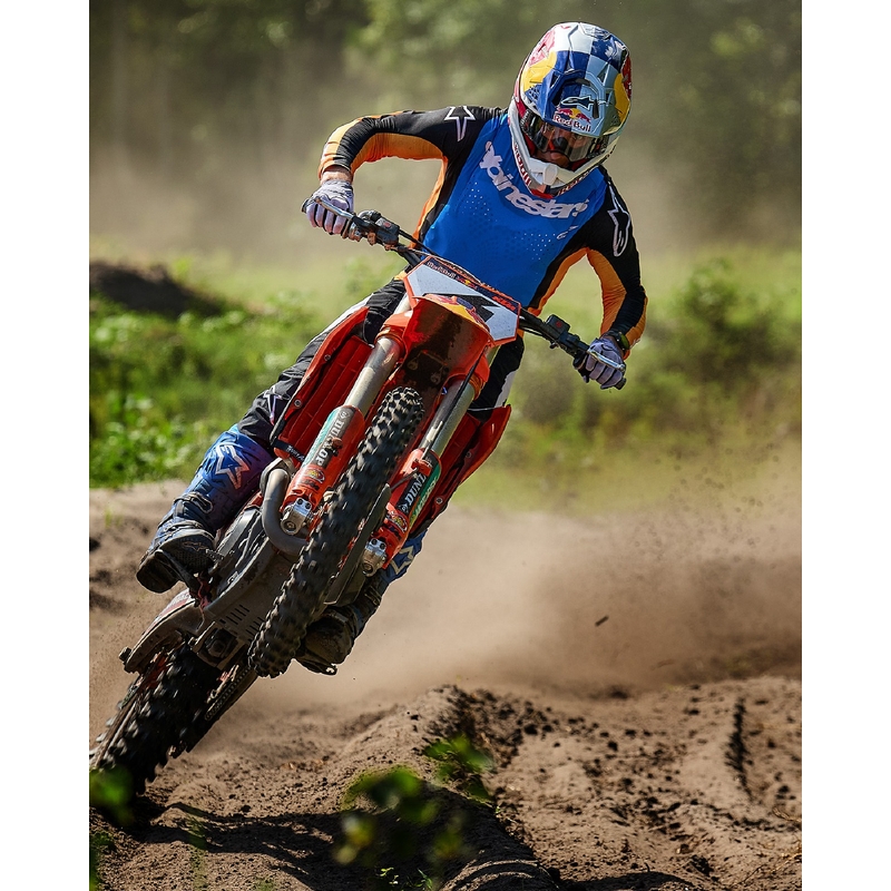 Alpinestars Techstar Melt motokrossipüksid oranž ja sinine