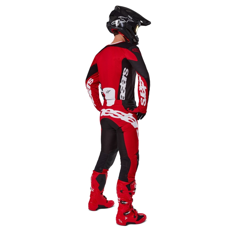 Alpinestars Racer Veil motokrossipüksid mustad ja punased