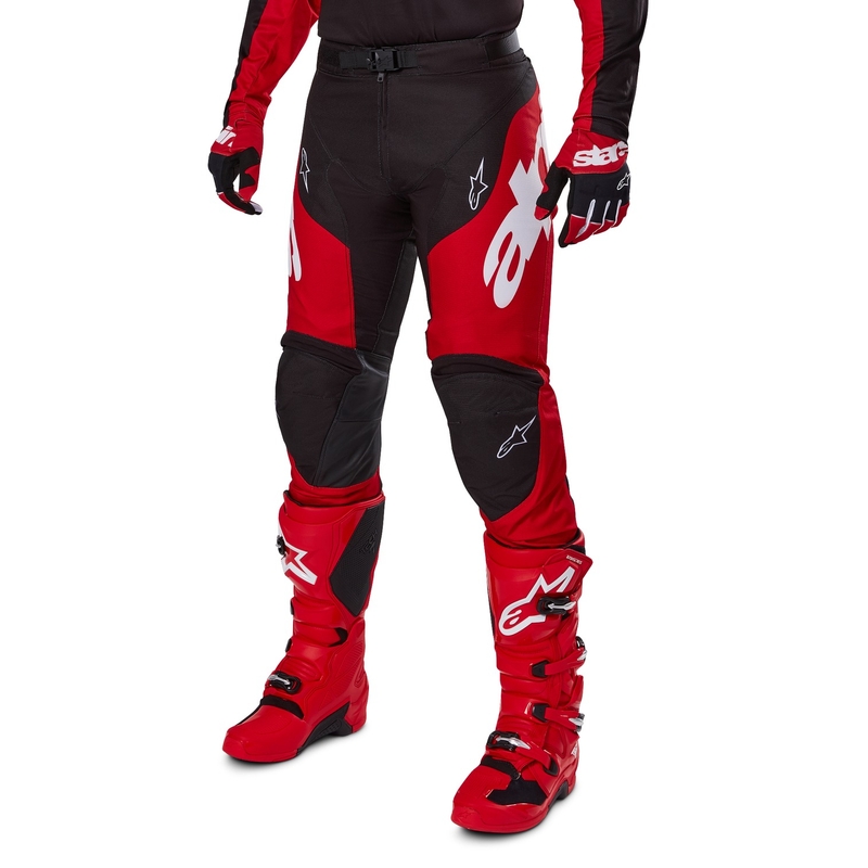 Alpinestars Racer Veil motokrossipüksid mustad ja punased
