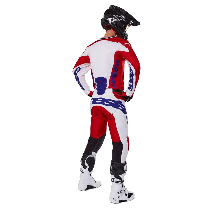 Alpinestars Racer Veil motokrossipüksid punane ja valge