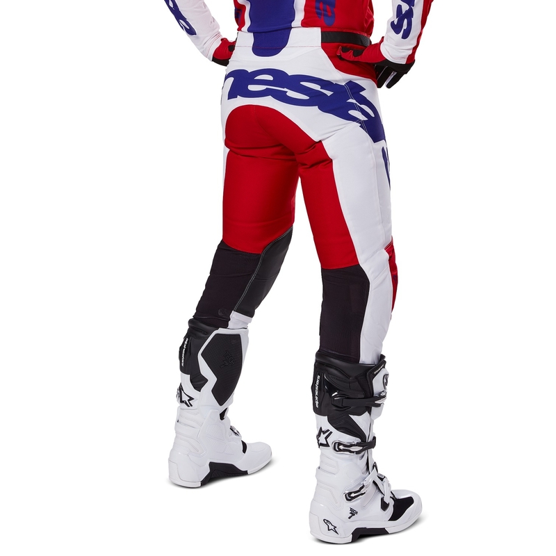 Alpinestars Racer Veil motokrossipüksid punane ja valge