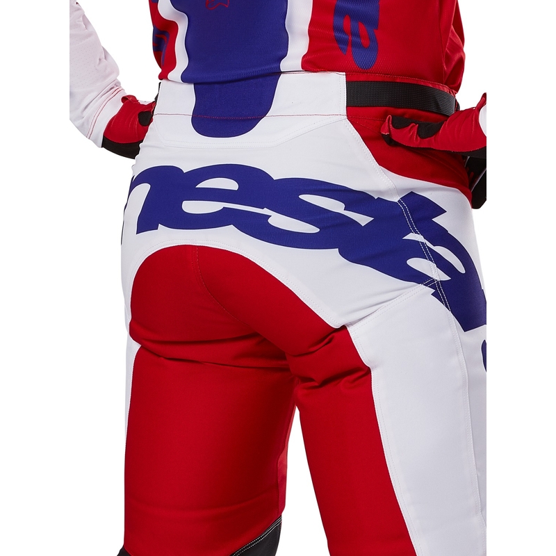 Alpinestars Racer Veil motokrossipüksid punane ja valge