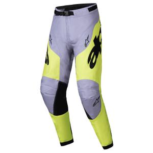 Alpinestars Racer Veil motokrossipüksid hallikas-fluo kollased