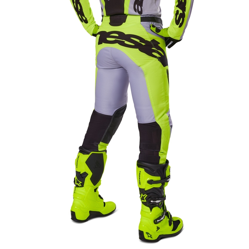 Alpinestars Racer Veil motokrossipüksid hallikas-fluo kollased