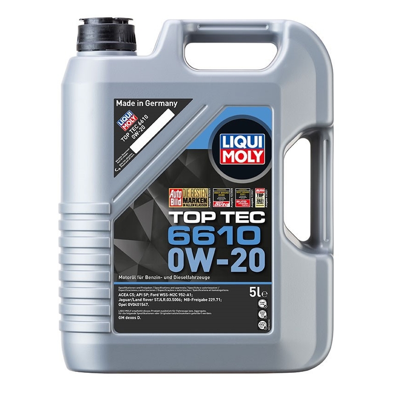 LIQUI MOLY Top Tec 6610 0W-20 sünteetiline mootoriõli 5 l
