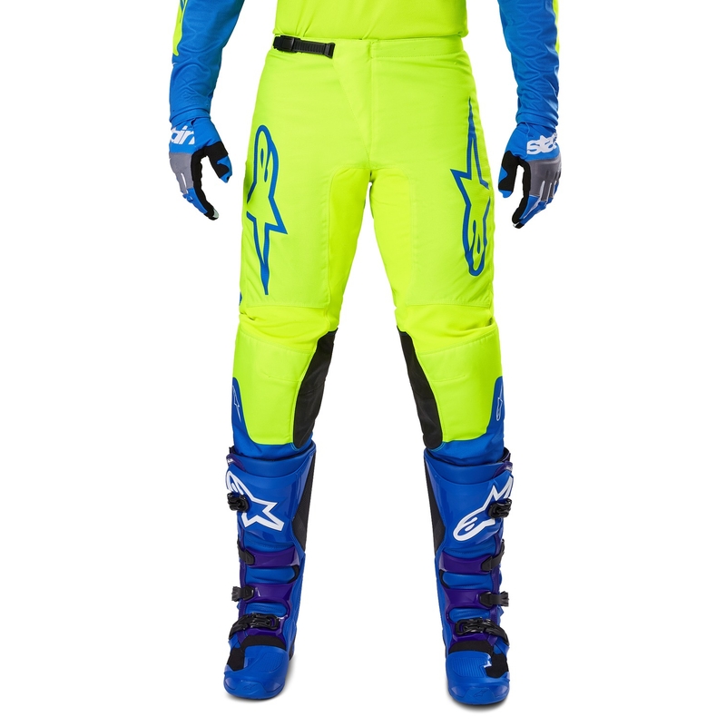 Alpinestars Fluid Haul motokrossipüksid fluo kollane-sinine