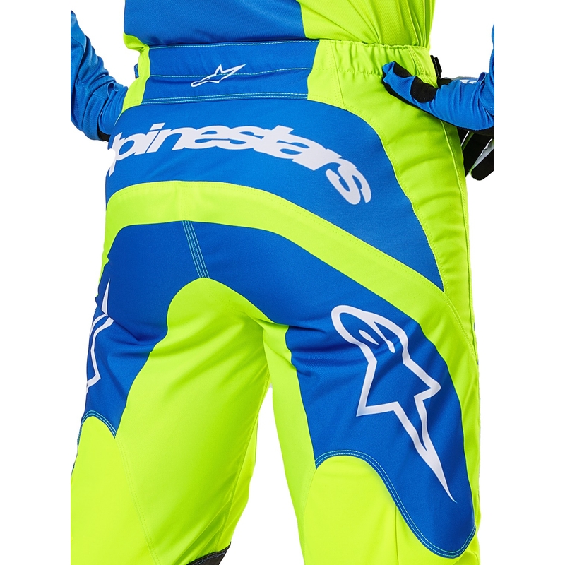 Alpinestars Fluid Haul motokrossipüksid fluo kollane-sinine