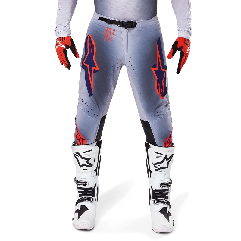 Alpinestars Supertech Lipan motokrossipüksid halli-fluororanžid