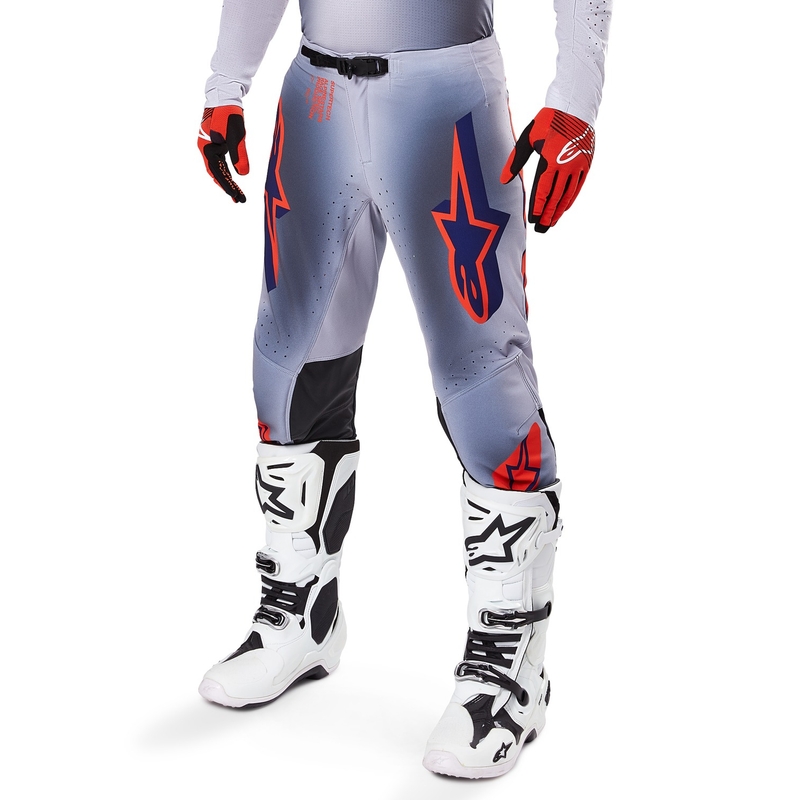 Alpinestars Supertech Lipan motokrossipüksid halli-fluororanžid