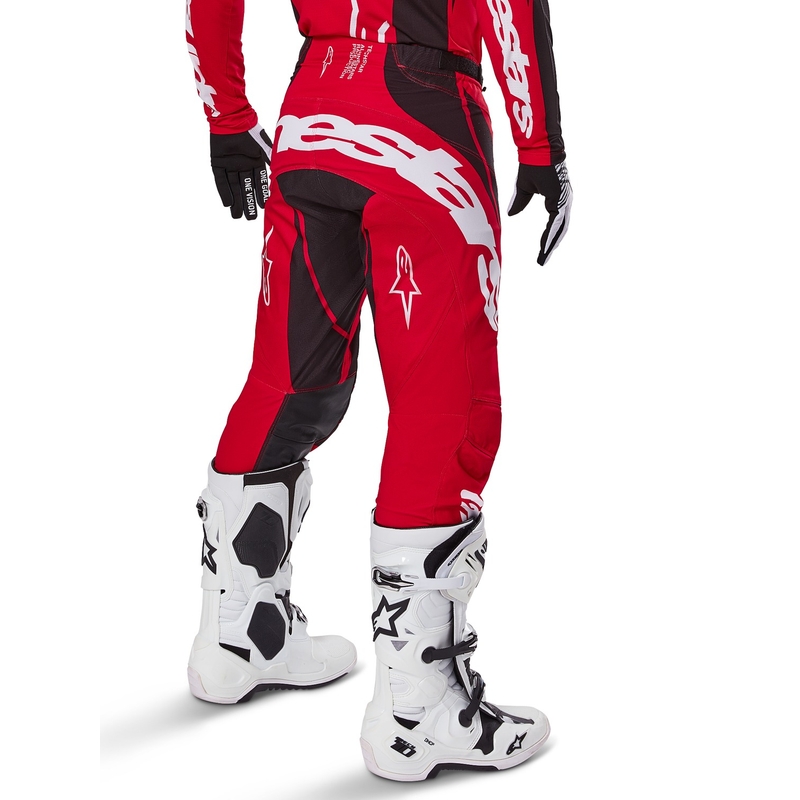 Motokrosové kalhoty Alpinestars Techstar Dreem červeno-černé
