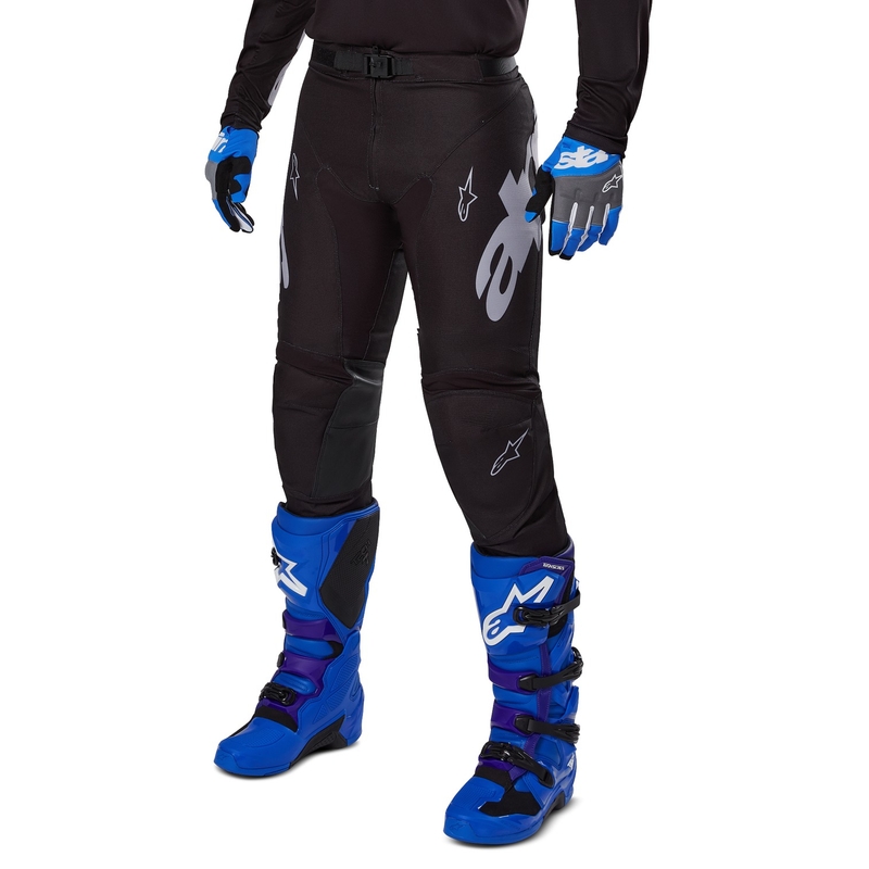 Alpinestars Racer Graphite motokrossipüksid must ja hall