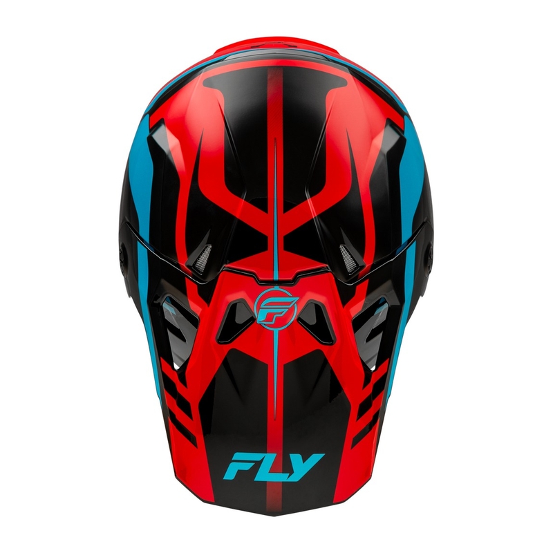 Motokross kiiver FLY Racing Formula CP punane-must-sinine
