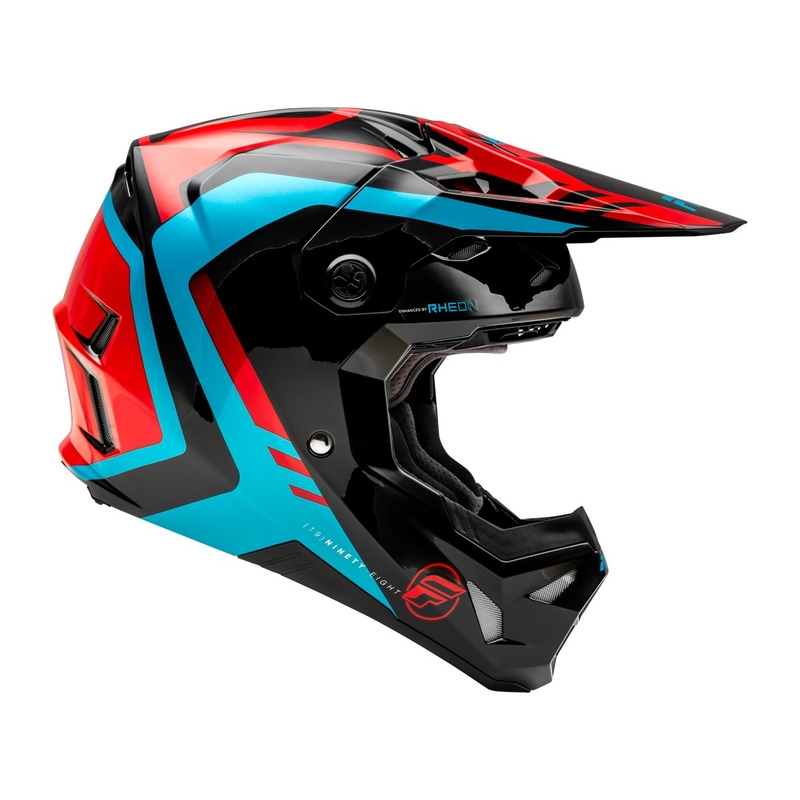 Motokross kiiver FLY Racing Formula CP punane-must-sinine