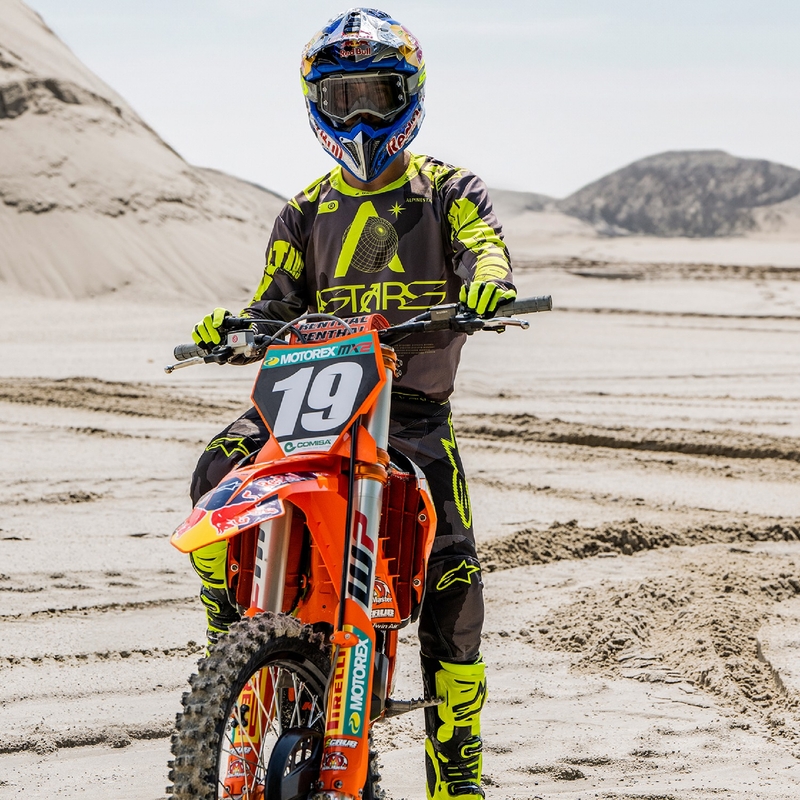 Alpinestars Racer Hollow motokrossipüksid tumedad camo-fluo kollased