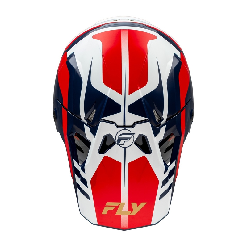 Motokrossikiiver FLY Racing Formula CP punane-valge-sinine