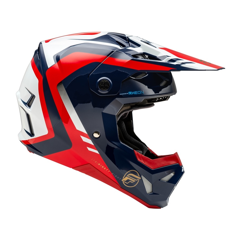 Motokrossikiiver FLY Racing Formula CP punane-valge-sinine