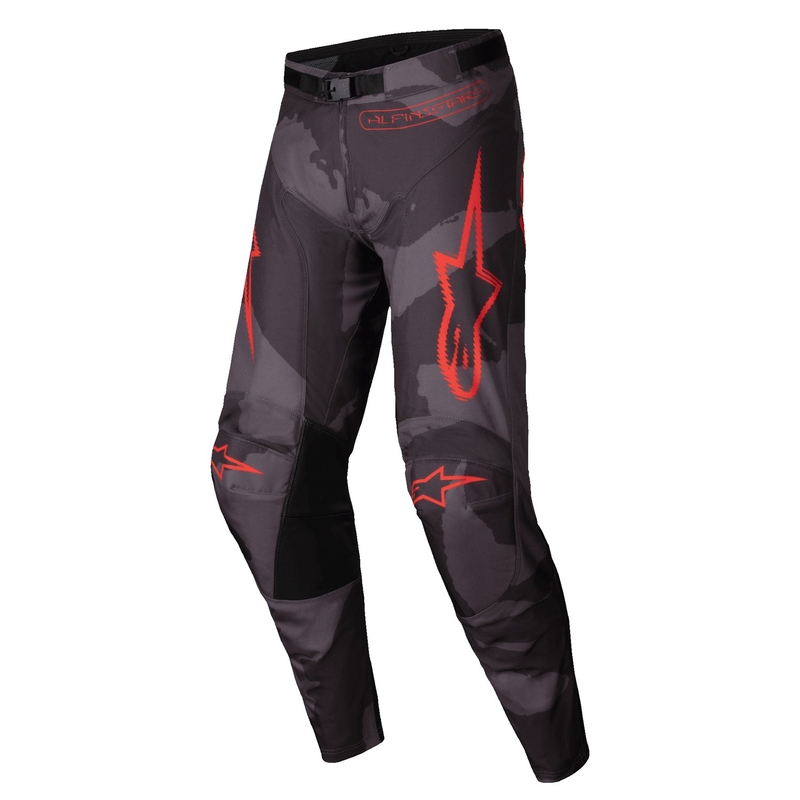 Alpinestars Racer Hollow motokrossipüksid hallid kamo-fluo oranžid
