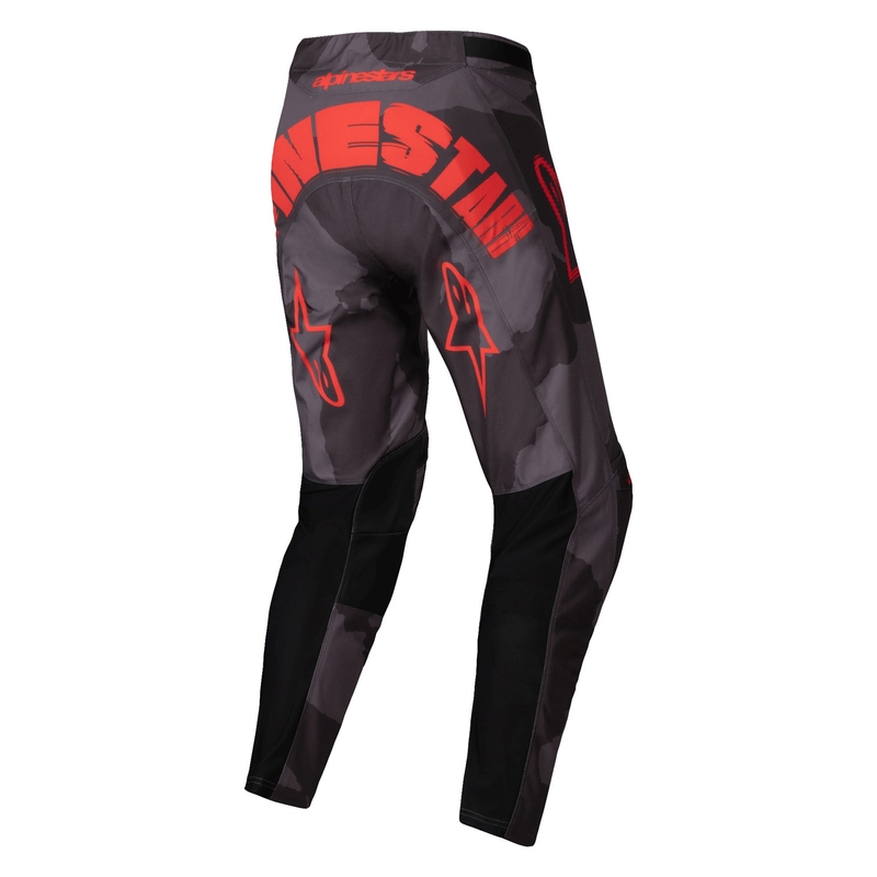 Alpinestars Racer Hollow motokrossipüksid hallid kamo-fluo oranžid