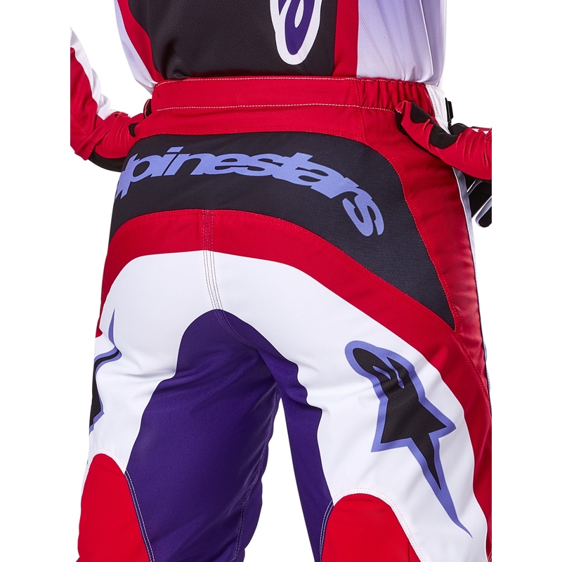 Motokrosové kalhoty Alpinestars Fluid Wurx fialovo-červené