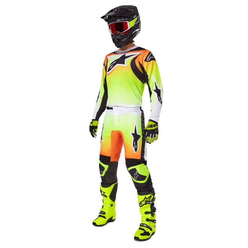 Alpinestars Fluid Wurx motokrossipüksid kollane ja must
