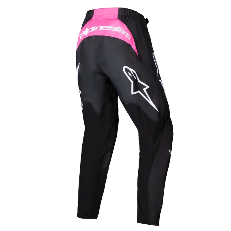 Dámské motokrosové kalhoty Alpinestars Stella Fluid Haul černo-fluo růžové
