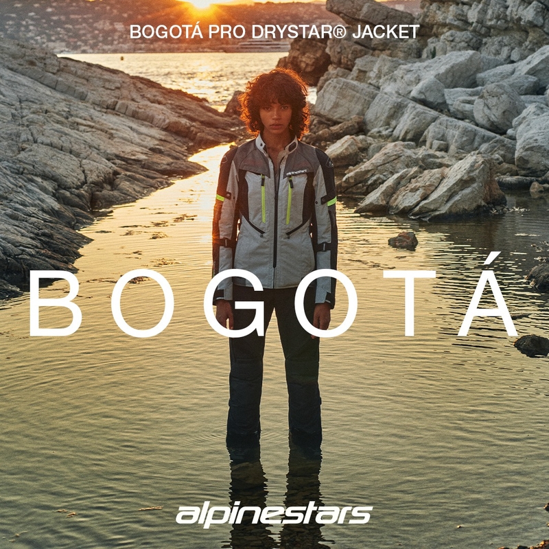Alpinestars Stella Bogota PRO Drystar naiste mootorratta jope must