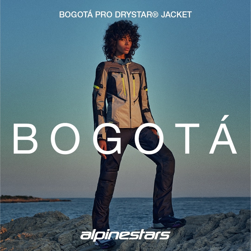 Alpinestars Stella Bogota PRO Drystar naiste mootorratta jope must