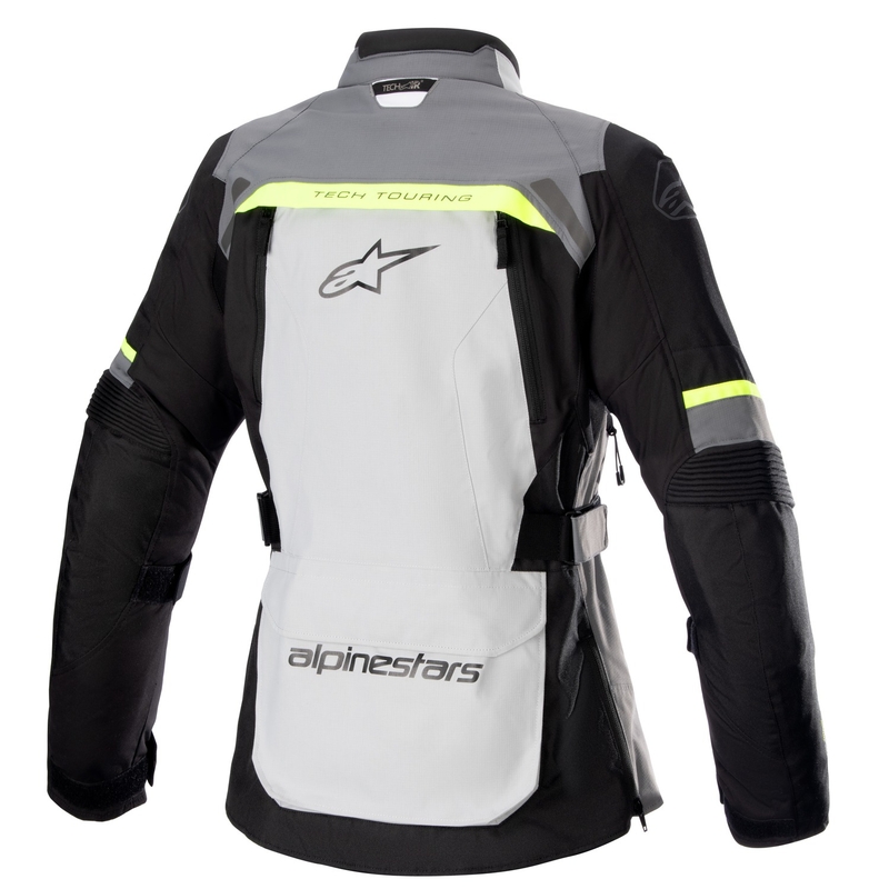 Alpinestars naiste Stella Bogota PRO Drystar Hall-must-fluorokollane mootorratta jope