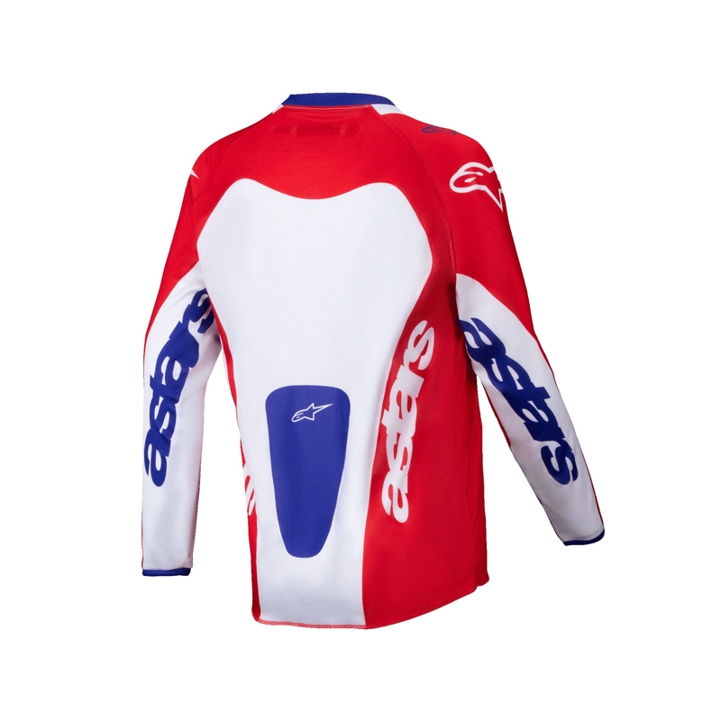 Laste motokrossitrikoo Alpinestars Racer Veil punane ja valge