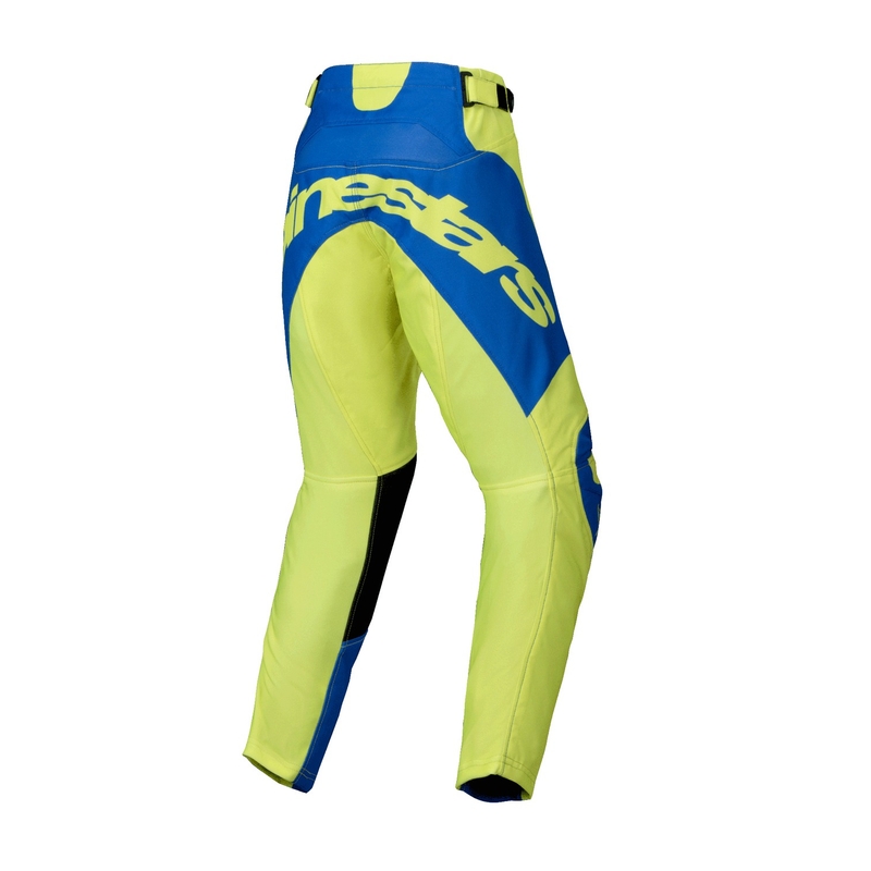 Alpinestars Racer Veil fluo kollane-sinine laste motokrossipüksid