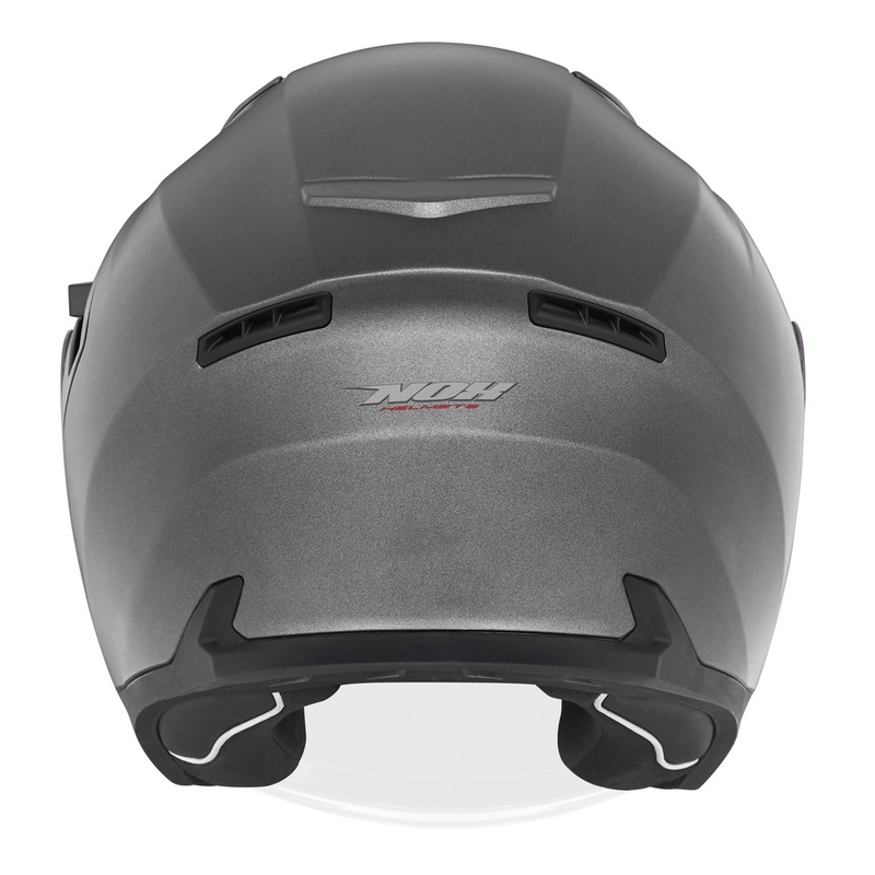 Avatud mootorratta kiiver NOX N130 matt titaan