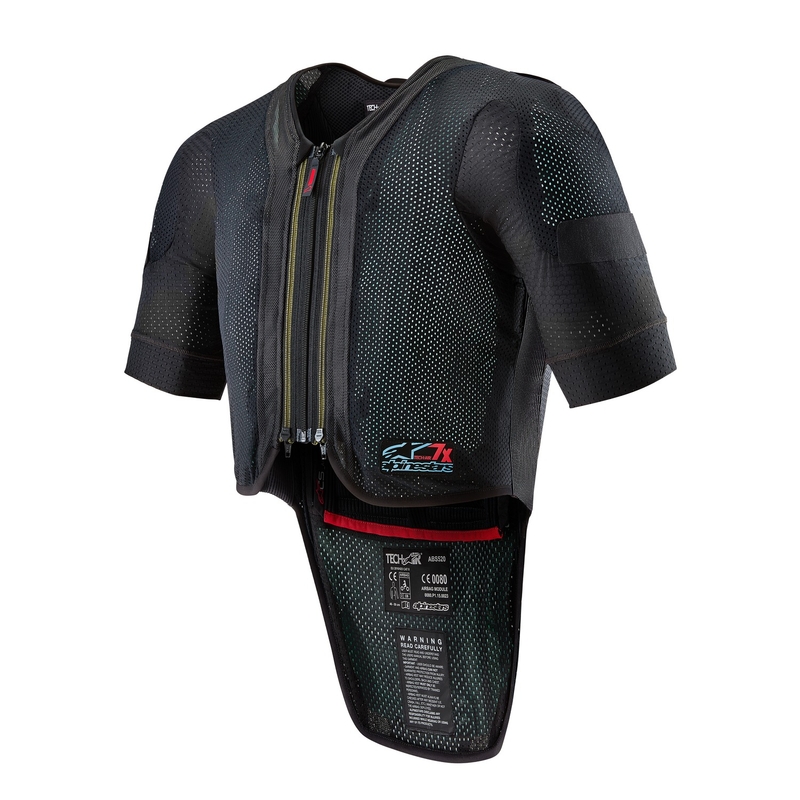 Airbag vest Alpinestars TECH-AIR®7X süsteem must-punane allahindlus