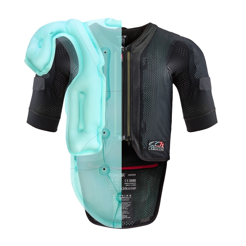 Airbag vest Alpinestars TECH-AIR®7X süsteem must-punane allahindlus