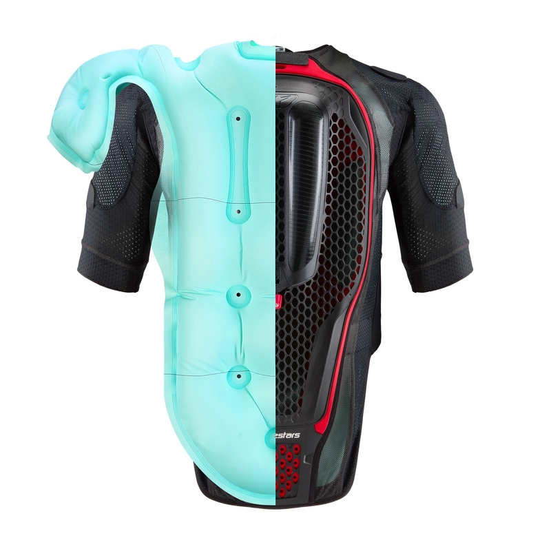 Airbag vest Alpinestars TECH-AIR®7X süsteem must-punane allahindlus