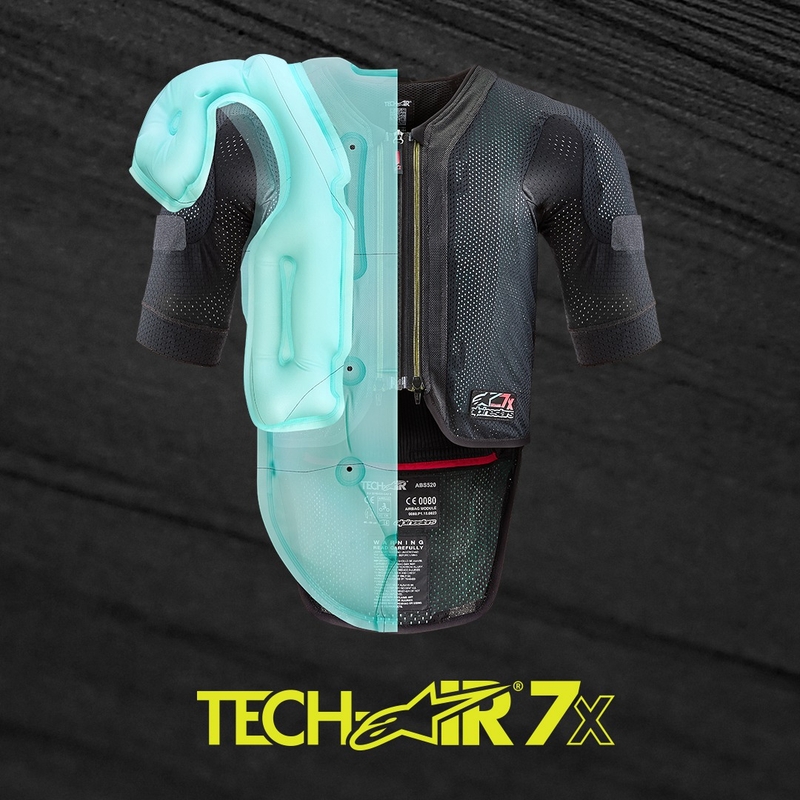 Airbag vest Alpinestars TECH-AIR®7X süsteem must-punane allahindlus