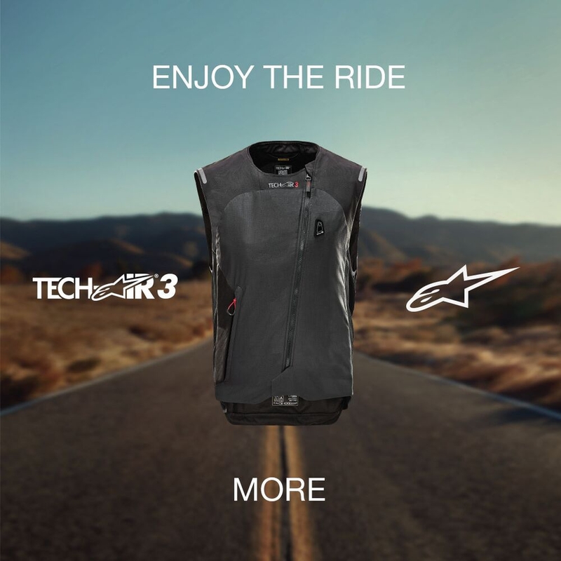 Alpinestars Stella TECH-AIR®3 süsteemi naiste turvavest must-tumehall