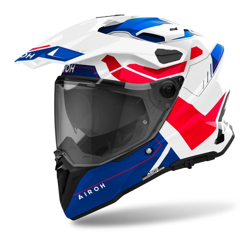 Enduro kiiver Airoh Commander 2 Reveal läikiv sini-punane