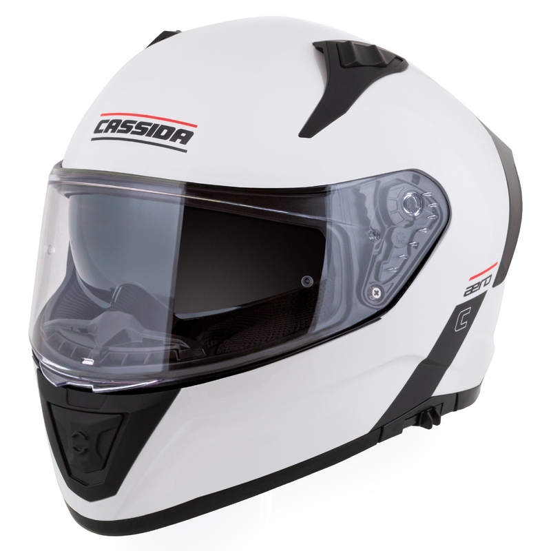 Cassida Aero Integraalne mootorratta kiiver matt valge-must