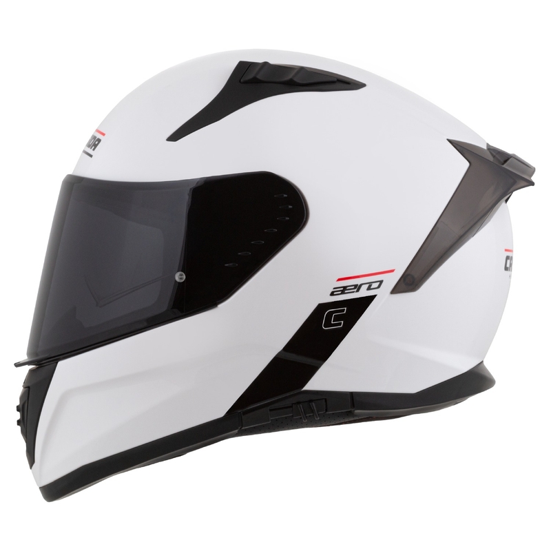 Cassida Aero Integraalne mootorratta kiiver matt valge-must