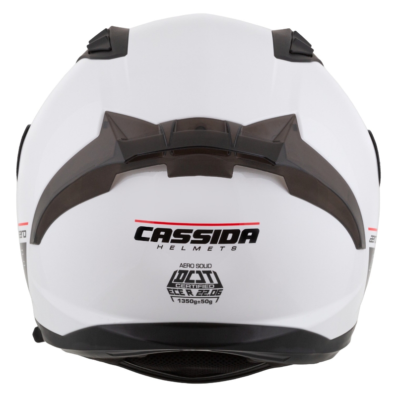Cassida Aero Integraalne mootorratta kiiver matt valge-must
