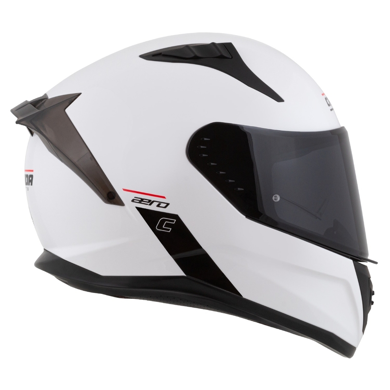 Cassida Aero Integraalne mootorratta kiiver matt valge-must