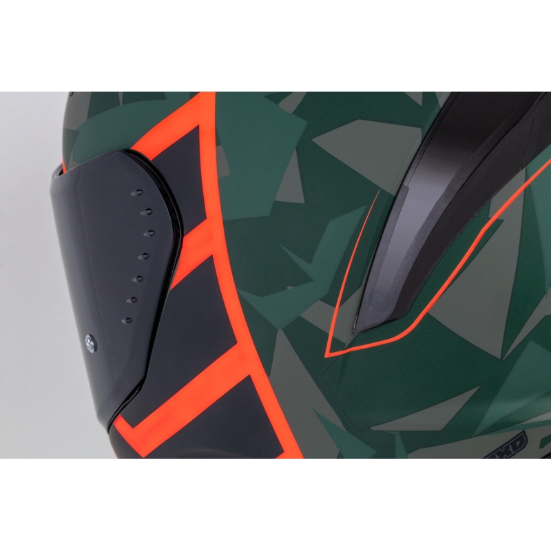 Cassida Aero ATCK camo roheline-must-hall-oranž integreeritud mootorratta kiiver