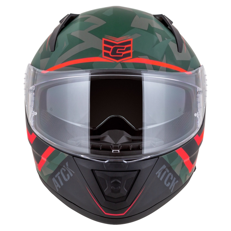 Cassida Aero ATCK camo roheline-must-hall-oranž integreeritud mootorratta kiiver