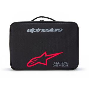 Alpinestars Supertech Vision must ja punane prillitaskuratas