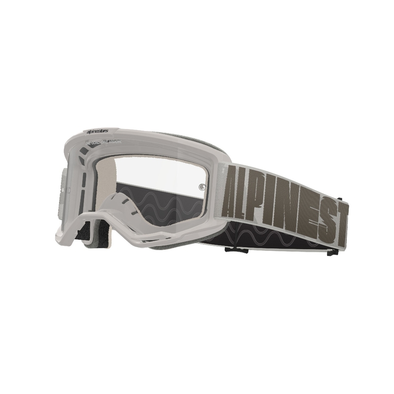 Alpinestars Vision 5 Hollow motokrossiprillid liiv koos läbipaistva pleksiga