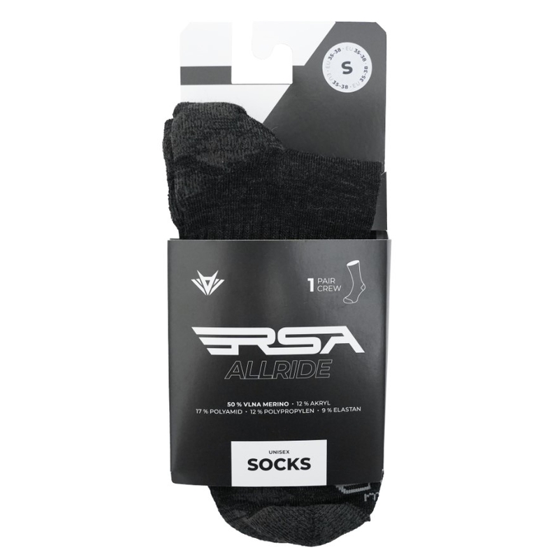 RSA Allride Merino sokid tumehall RSA Allride Merino sokid tumehall