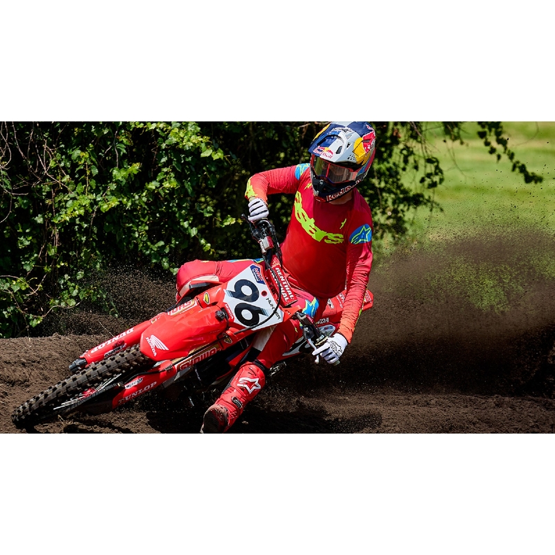 Alpinestars Supertech Stream motokrossiprillid halli-multivärvilised peegliga hõbedase läätsega