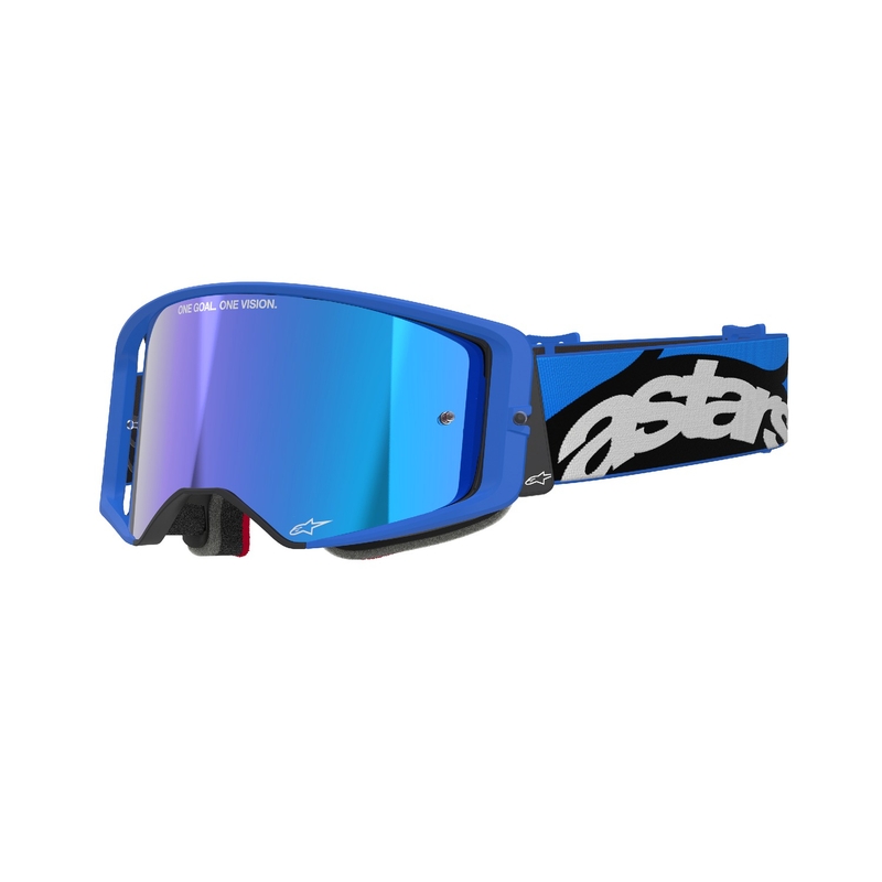 Alpinestars Supertech Stream sinised motokrossiprillid sinise peegliläätsega